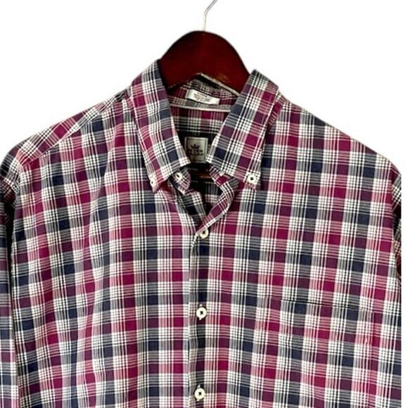 Peter Millar Men's Large Long Sleeve Button-down Collar Shirt Multicolor Plaid - Picture 3 of 8
